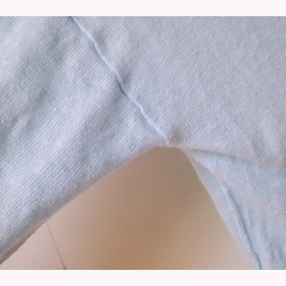 J.Crew Baby Blue V-Neck 100% Linen Sweater Size XXS - Picture 3 of 6